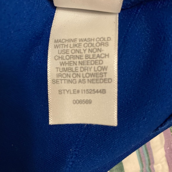 MICHELE BOHBOT, CERULEAN DRESS.          SIZE: 14 - Picture 16 of 16